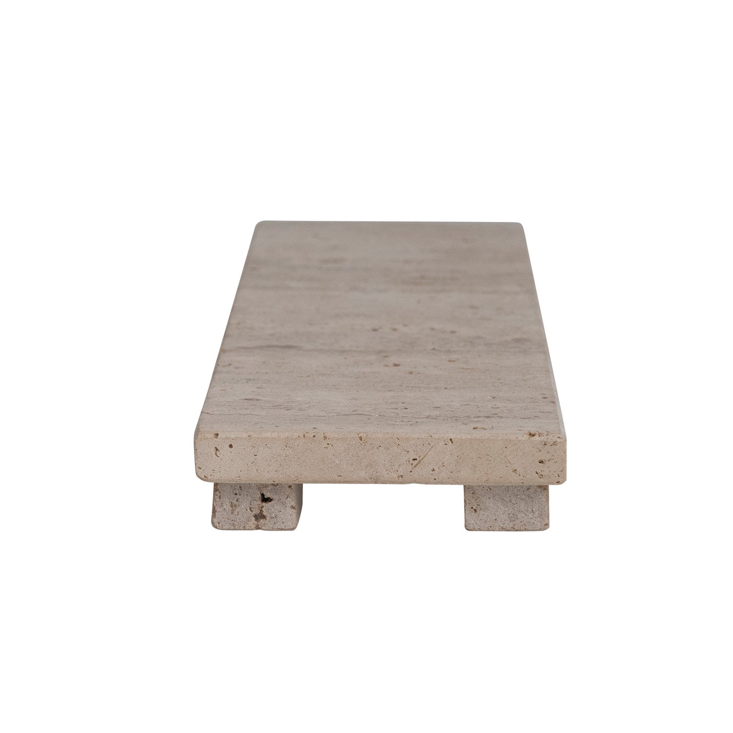 Travertine Stone Footed Cheese &amp; Serving Board