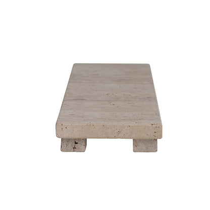 Travertine Stone Footed Cheese &amp; Serving Board