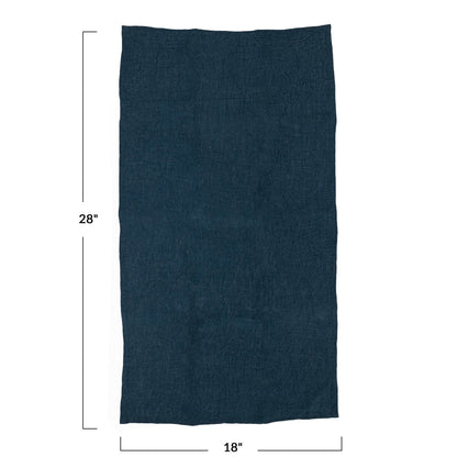 Blue Stonewashed Linen Dish Towel