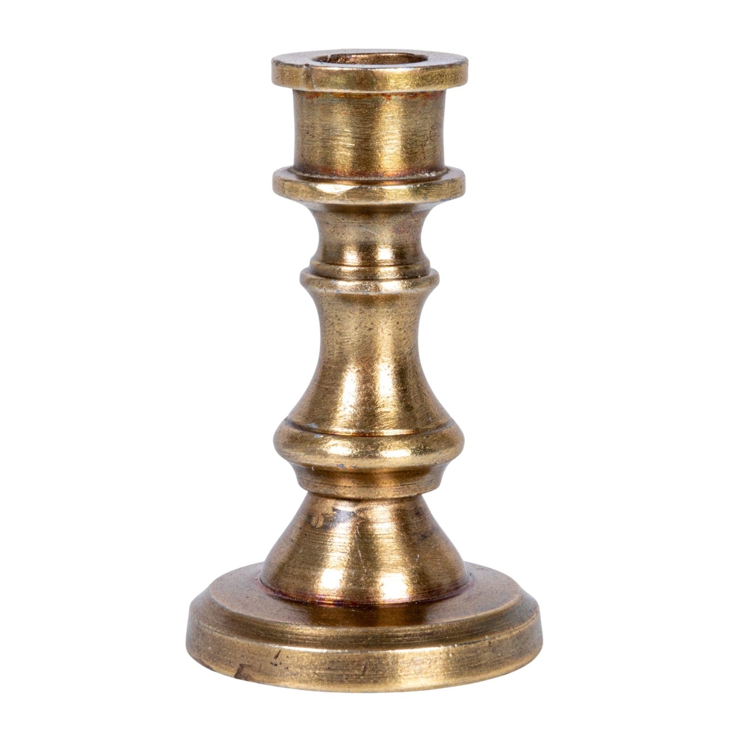 Antique Brass Mini Taper Candle Holders