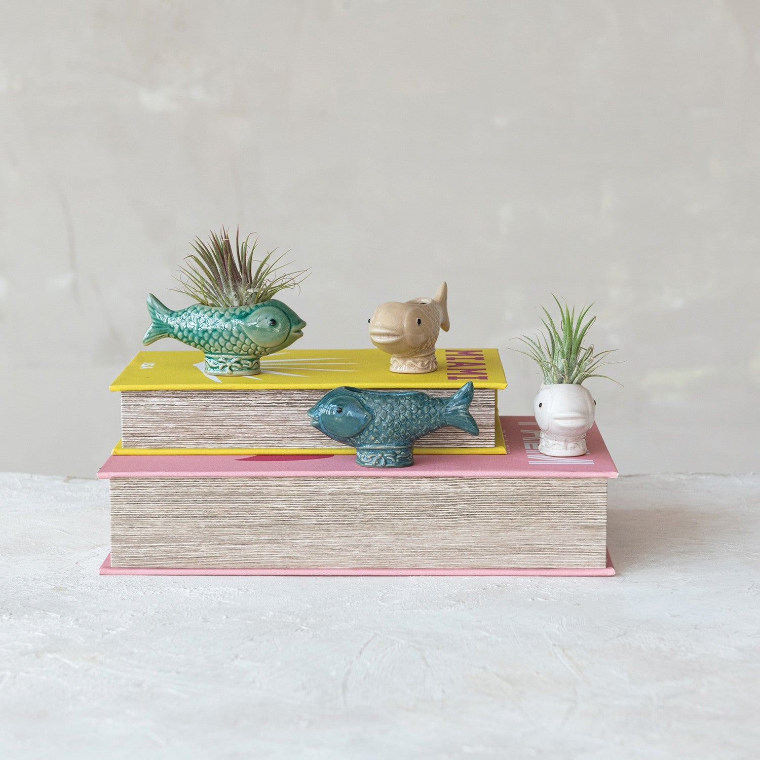 Reactive Glaze Fish Figurines