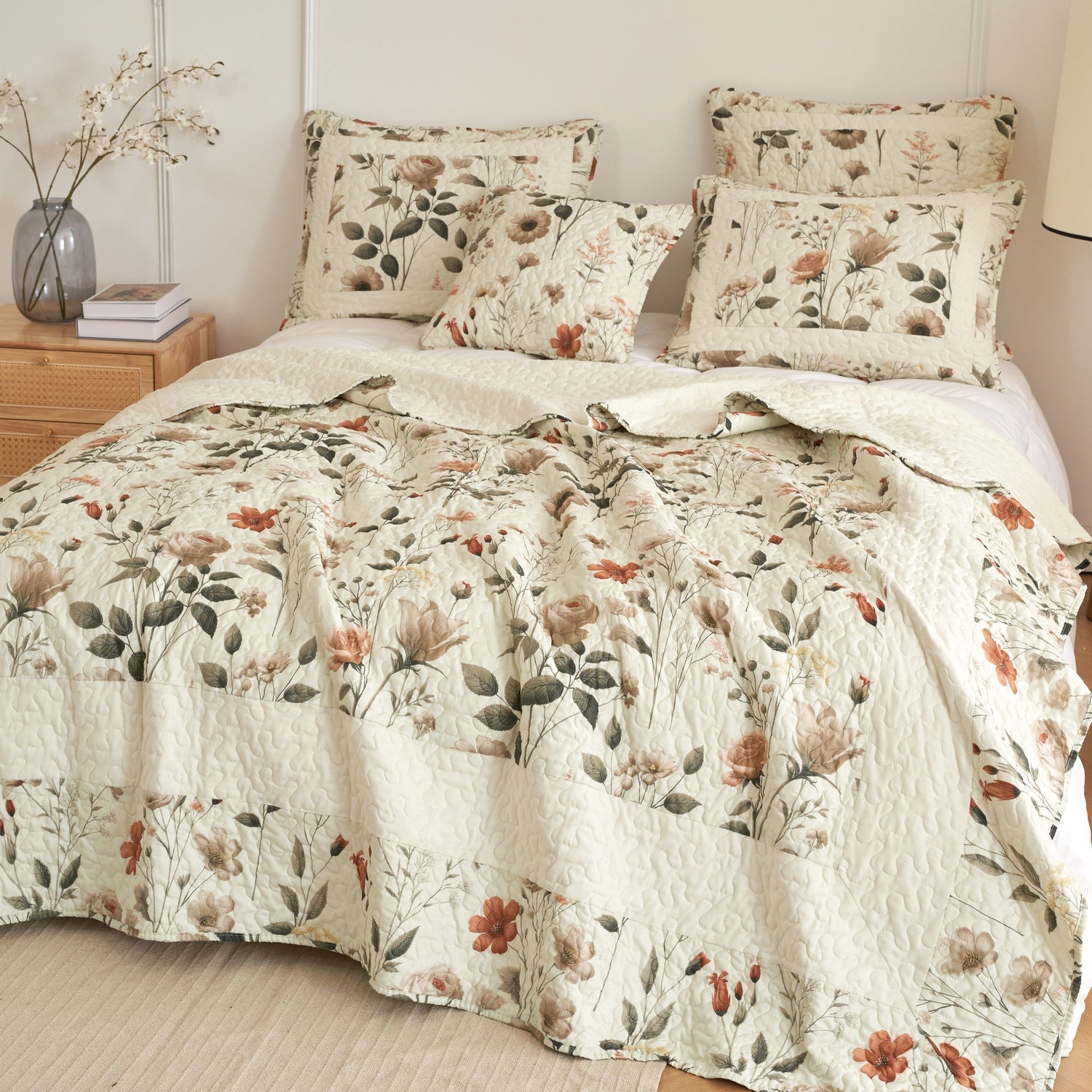 Bed in a Bag Quilted Bedding Set - Enchanted Meadow