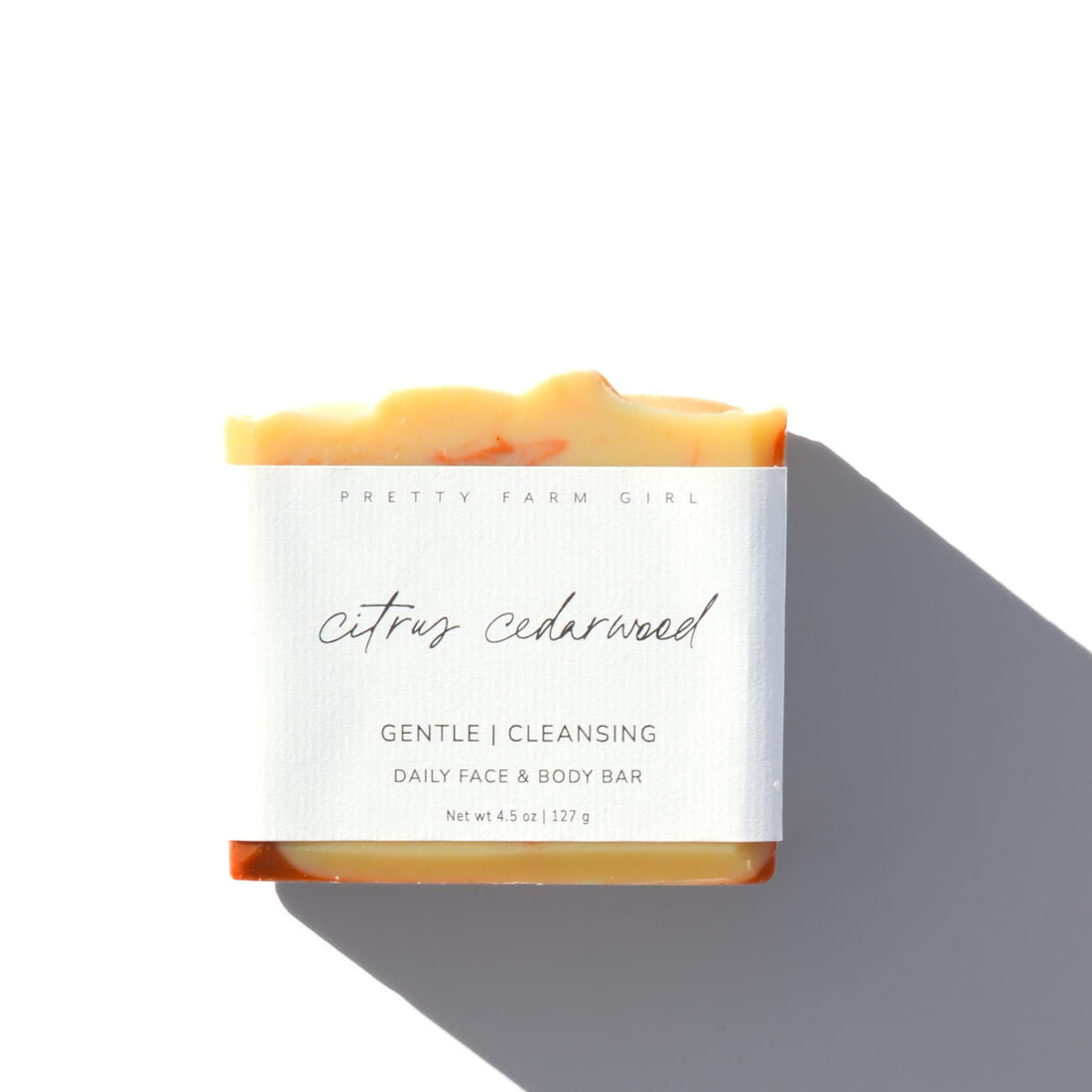 Citrus Cedarwood Handmade Tallow and Goat Milk Soap Bar