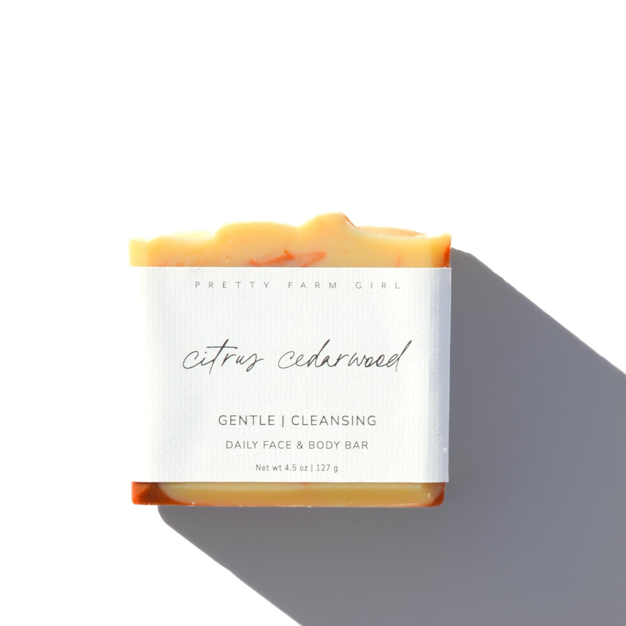 Citrus Cedarwood Handmade Tallow and Goat Milk Soap Bar
