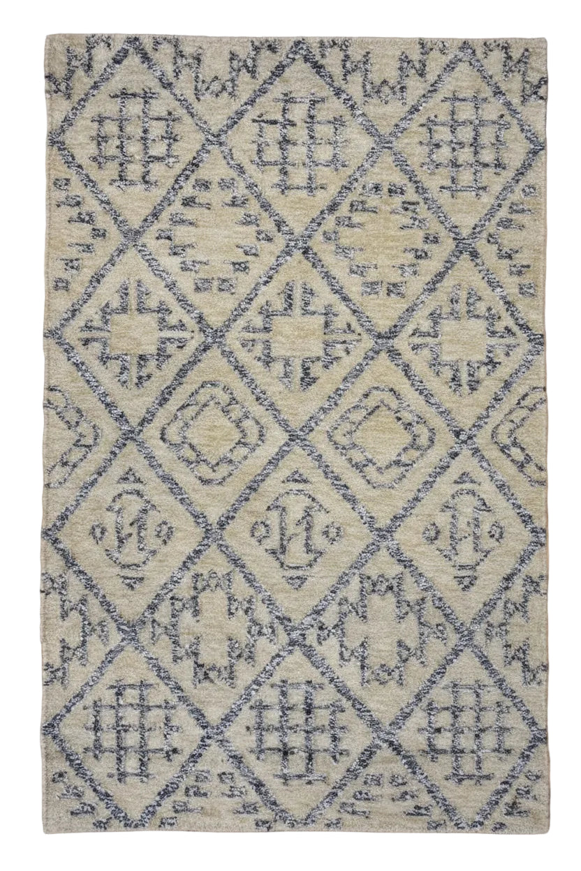 Timbergirl Kilim Craft Grey Wool Handmade Rug