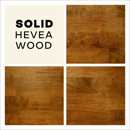 Frida Solid Wood Bed Frame in Caramel or Walnut