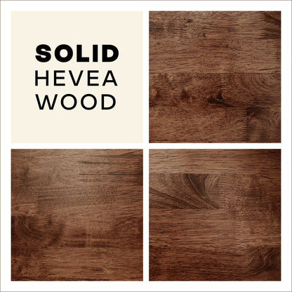 Frida Solid Wood Bed Frame in Caramel or Walnut