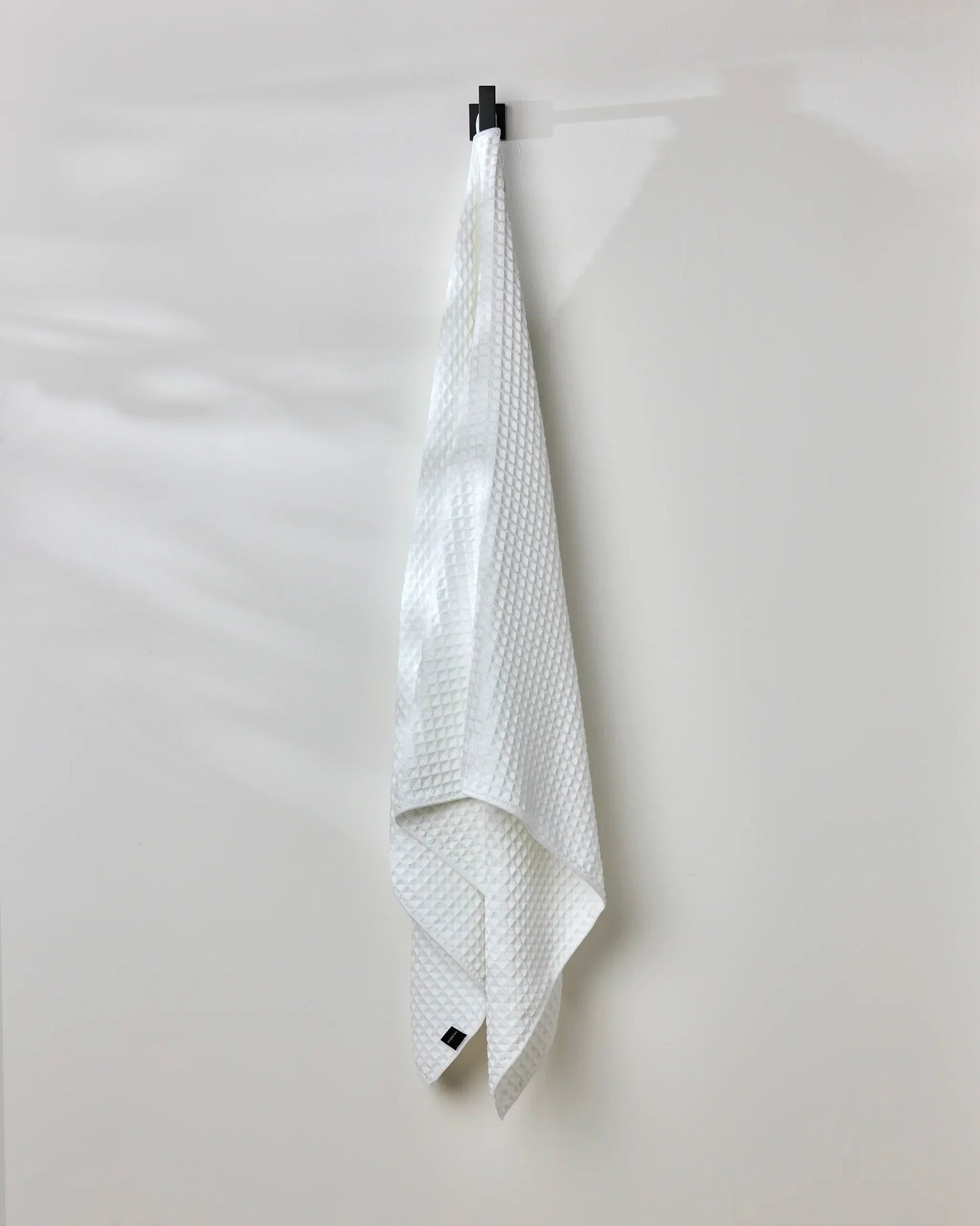 Cloud Waffle Bath Towels in White