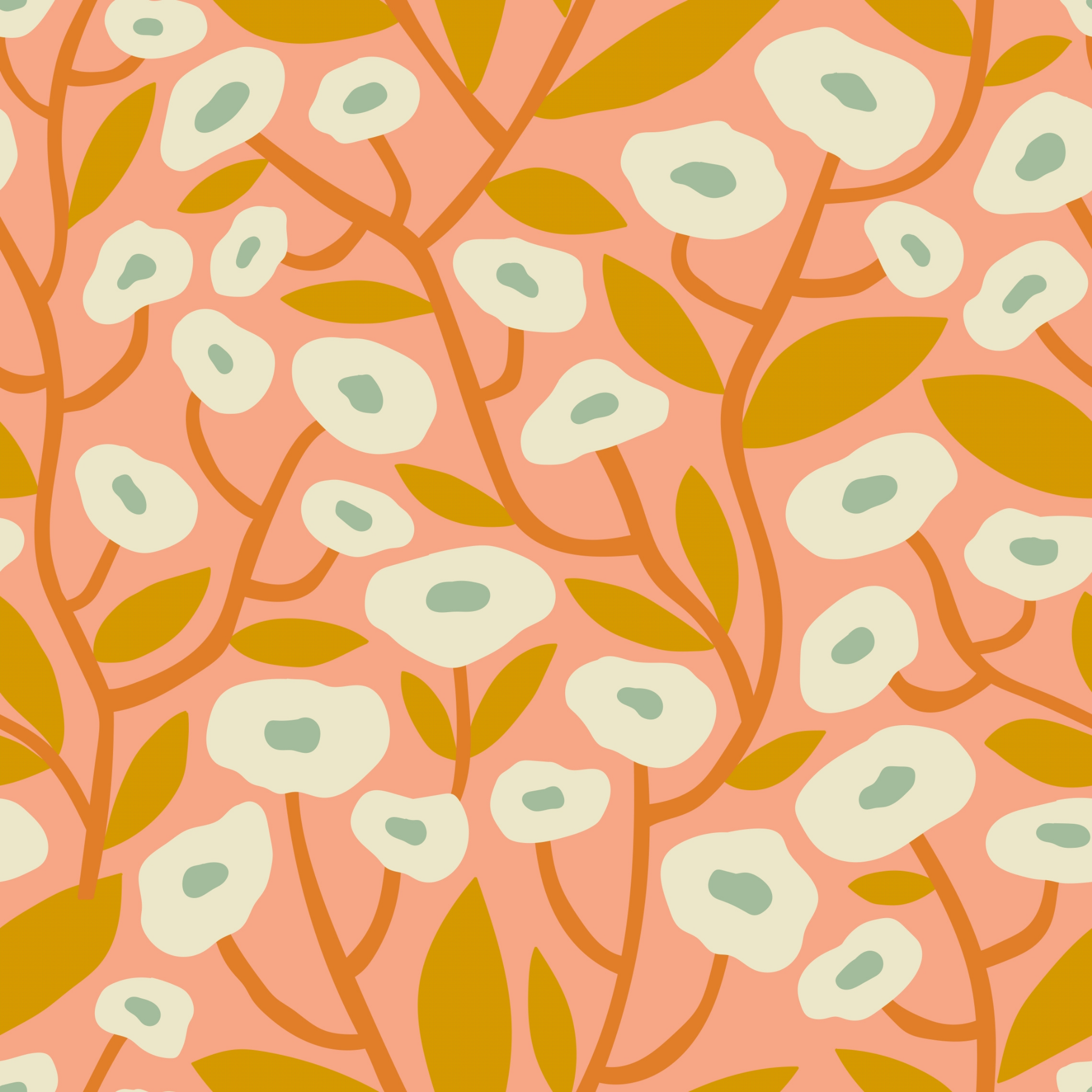 Georgia (Orange) Wallpaper