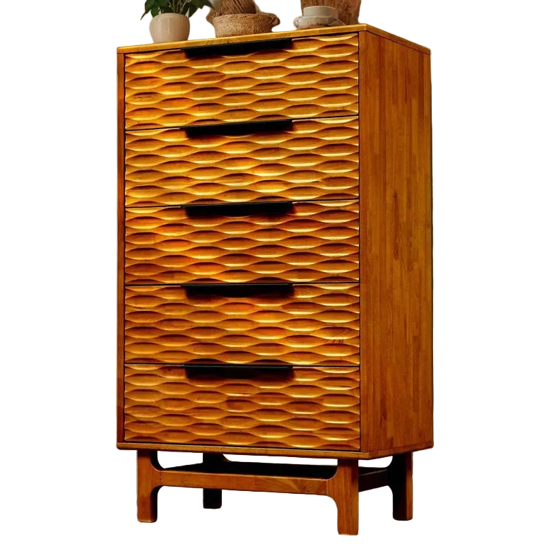 Acacia Elara Dresser with 5 Drawers for Stylish Storage Solutions - 2 Colors