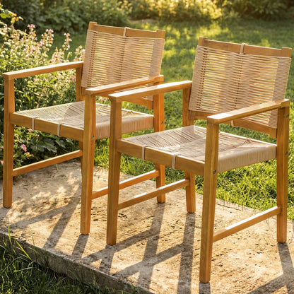 Heritage Wide Indoor/Outdoor Armchairs - Set of 2