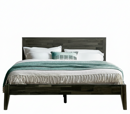 Emery Solid Acacia Wood Bed Frame - Multiple Finishes