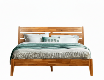 Emery Solid Acacia Wood Bed Frame - Multiple Finishes