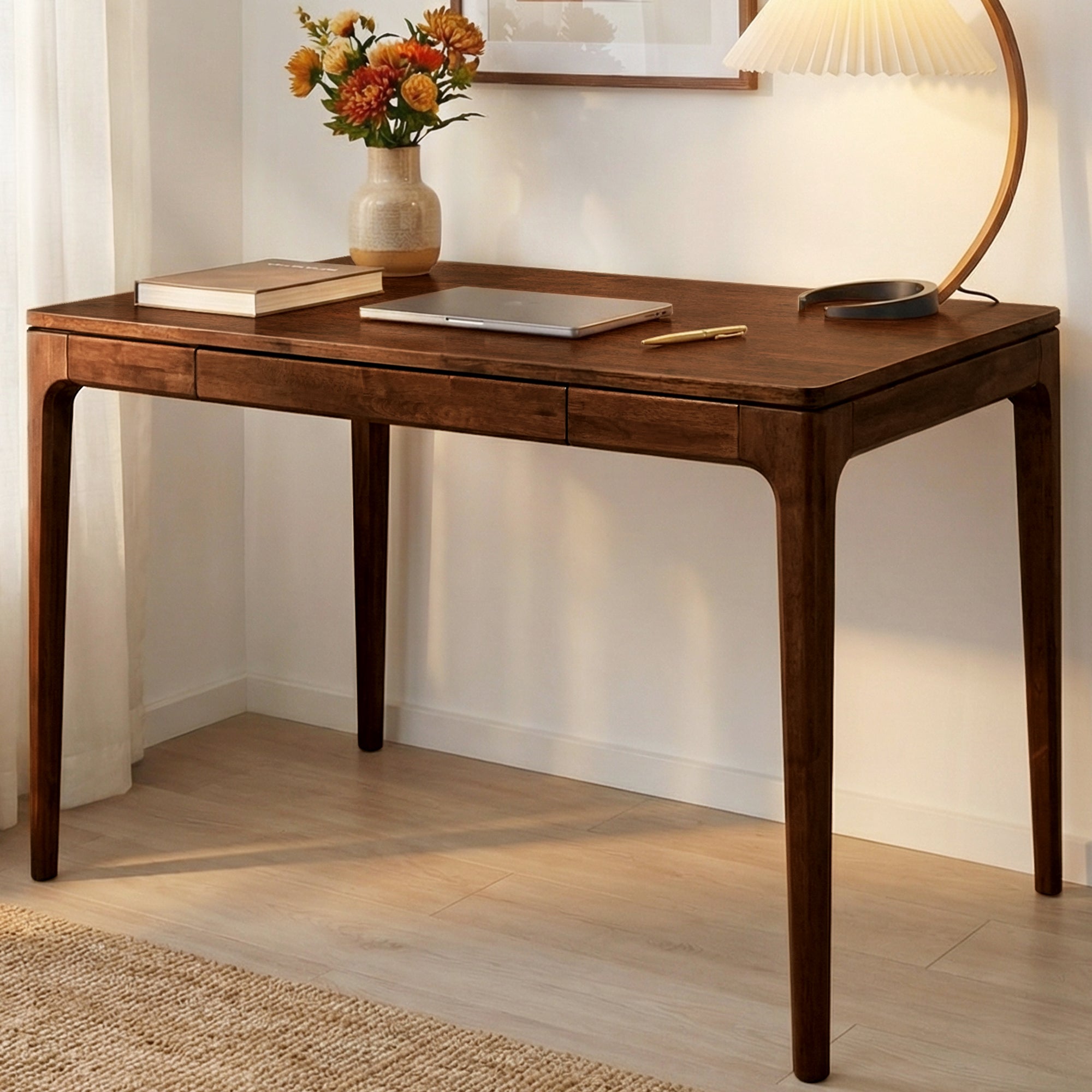 ACACIA Wilma Rubber Wood Writing Desk