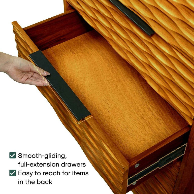 Acacia Elara Dresser with 5 Drawers for Stylish Storage Solutions - 2 Colors