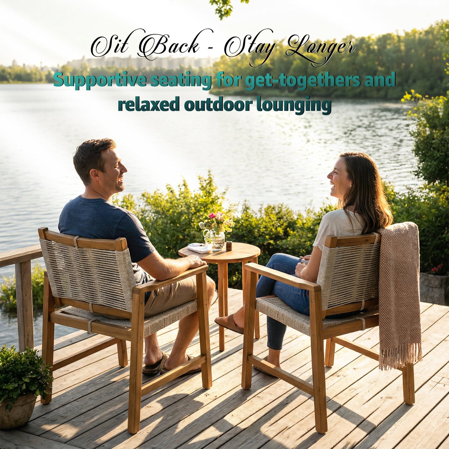 Heritage Wide Indoor/Outdoor Armchairs - Set of 2