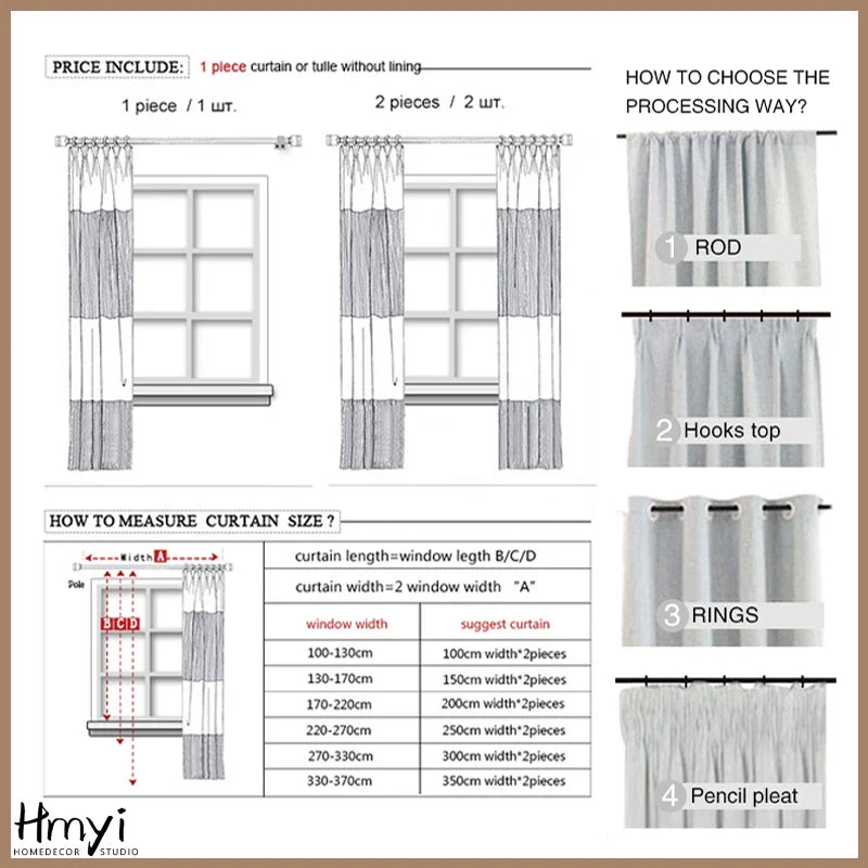Semi-Sheer Linen Curtain