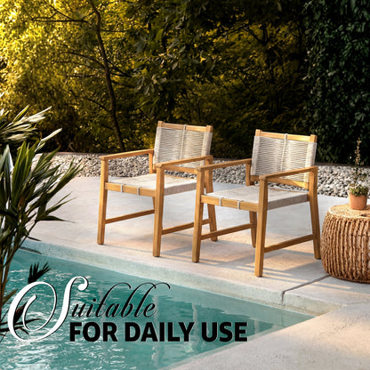 Heritage Wide Indoor/Outdoor Armchairs - Set of 2