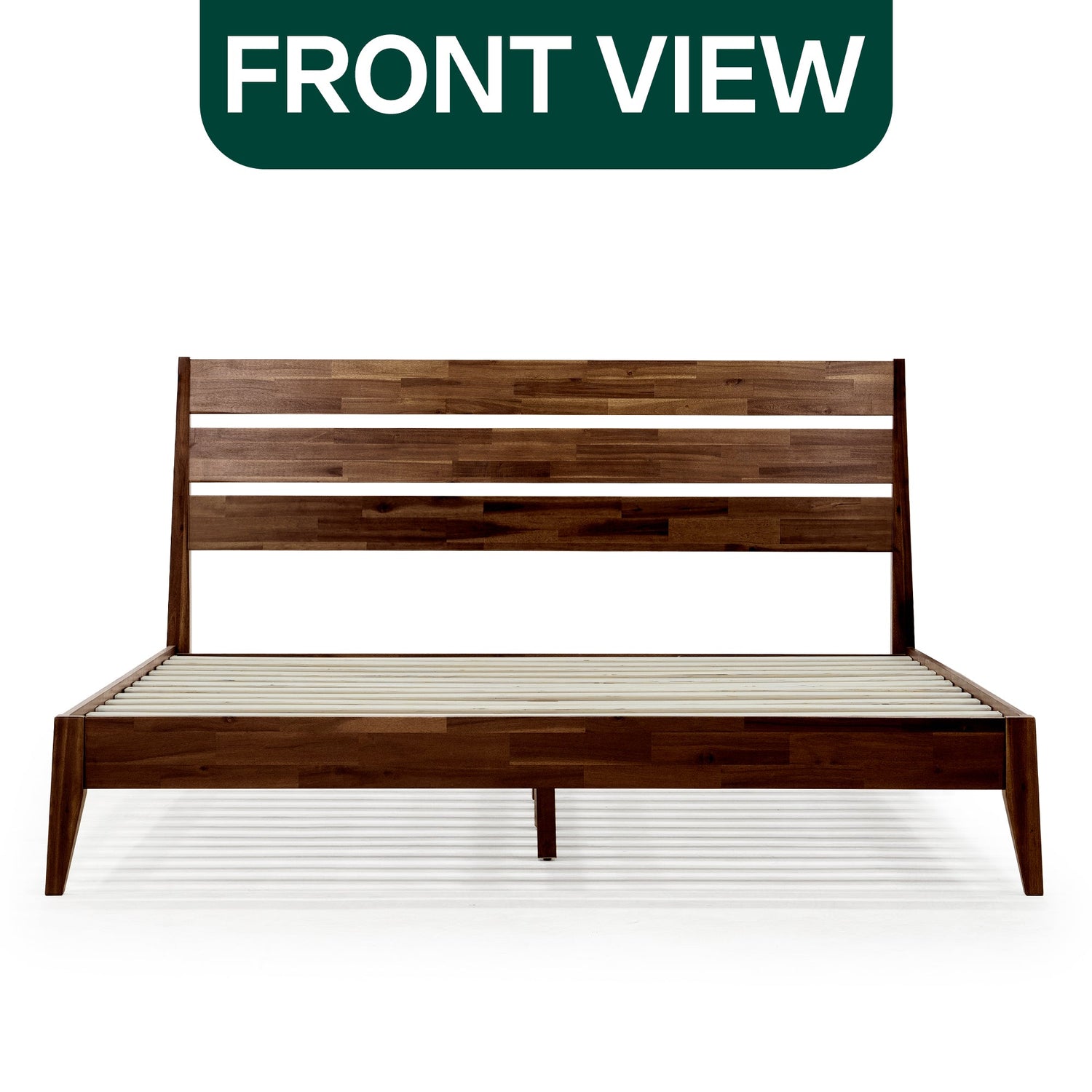 Emery Solid Acacia Wood Bed Frame - Multiple Finishes