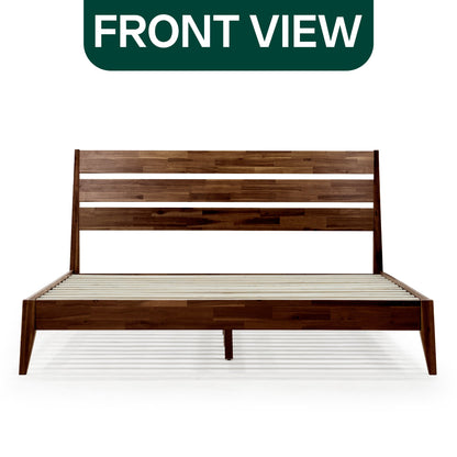 Emery Solid Acacia Wood Bed Frame - Multiple Finishes