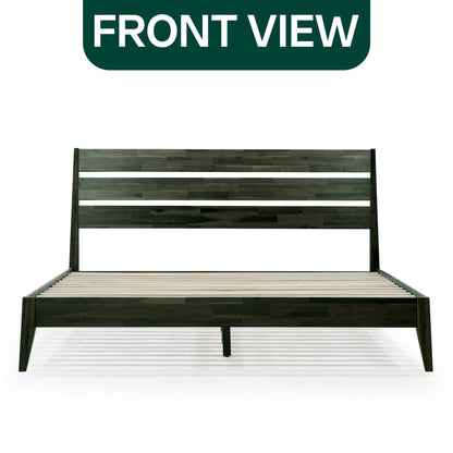 Emery Solid Acacia Wood Bed Frame - Multiple Finishes