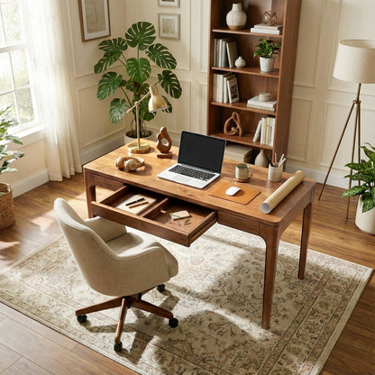 ACACIA Wilma Rubber Wood Writing Desk