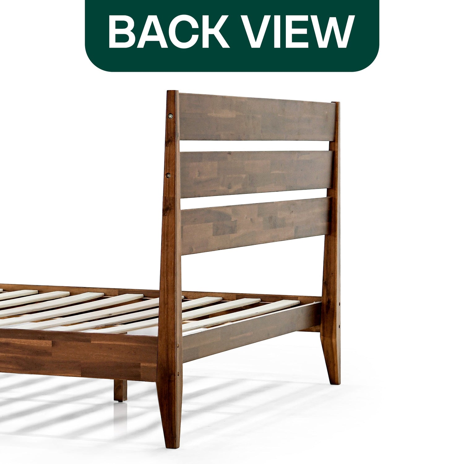 Emery Solid Acacia Wood Bed Frame - Multiple Finishes