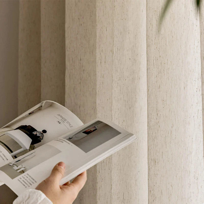 Semi-Sheer Linen Curtain