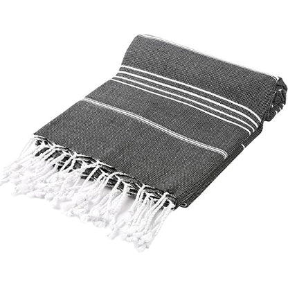 Pure Series Handwoven Turkish Towel - Black