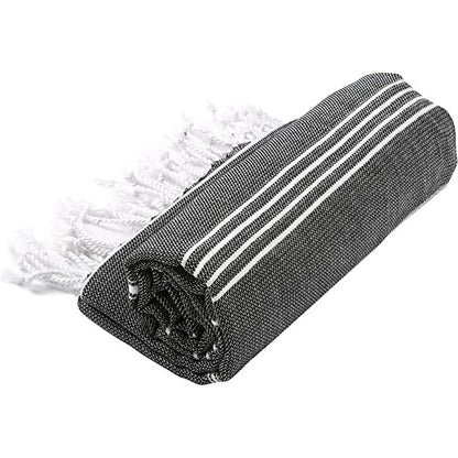 Pure Series Handwoven Turkish Towel - Black
