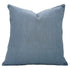 Handcrafted Solid Blue Linen Pillow Cover