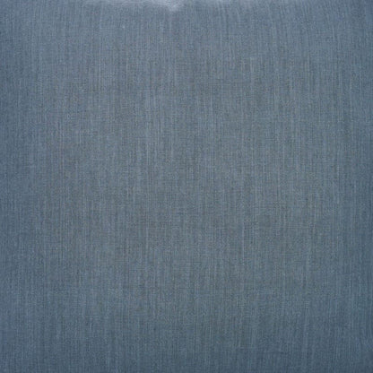 Handcrafted Solid Blue Linen Pillow Cover