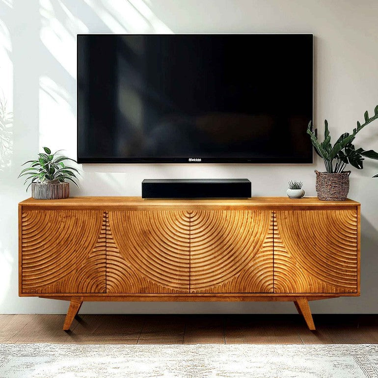 Acacia Harmony TV Stand with Storage - 3 Finishes