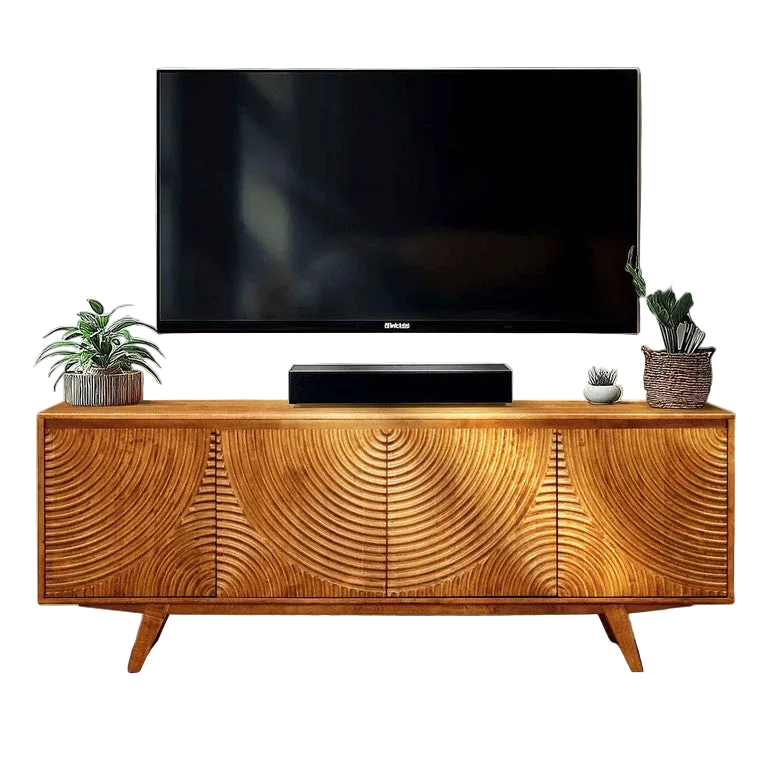 Acacia Harmony TV Stand with Storage - 3 Finishes