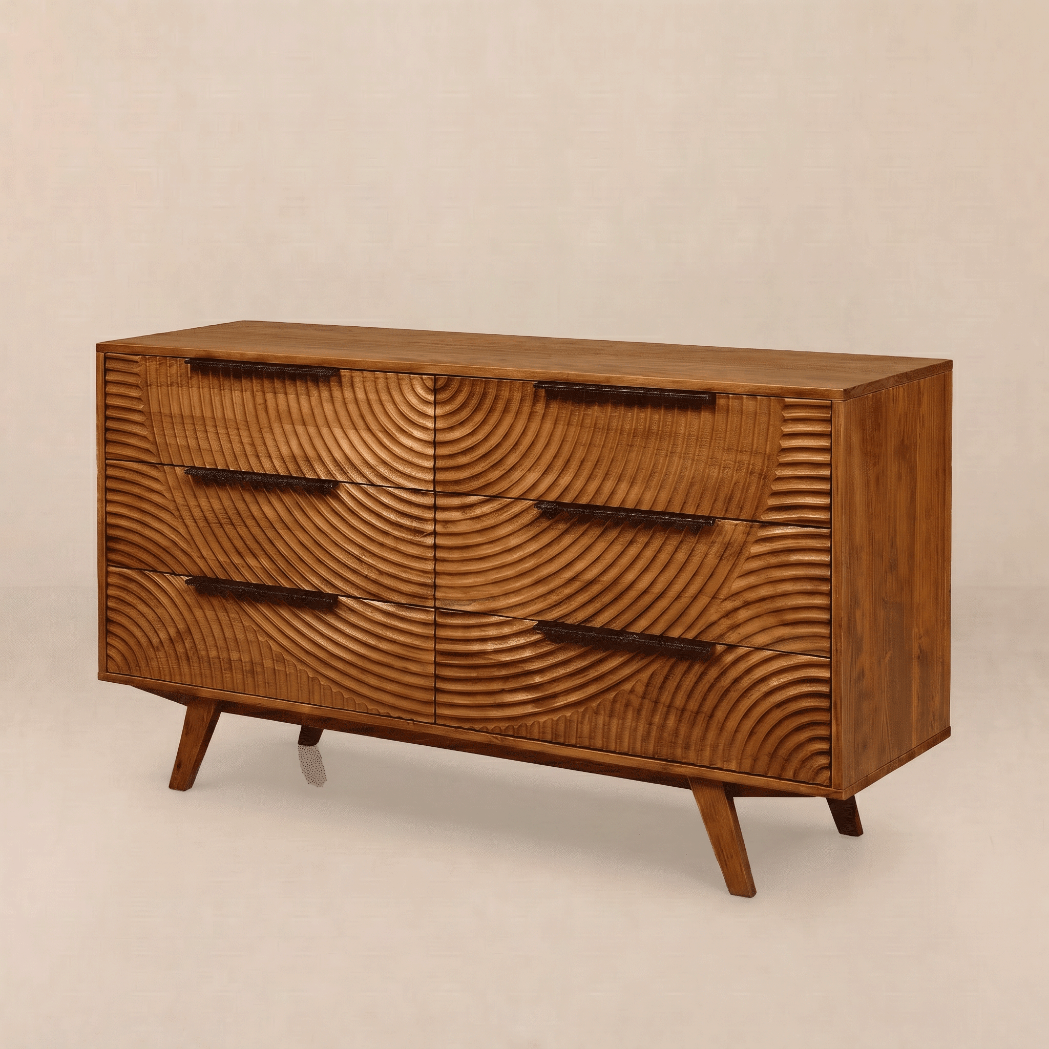 Harmony Solid Wood Dresser in Caramel or Walnut