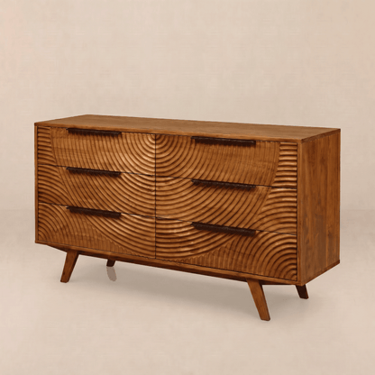 Harmony Solid Wood Dresser in Caramel or Walnut