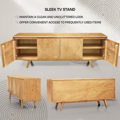 Acacia Harmony TV Stand with Storage - 3 Finishes