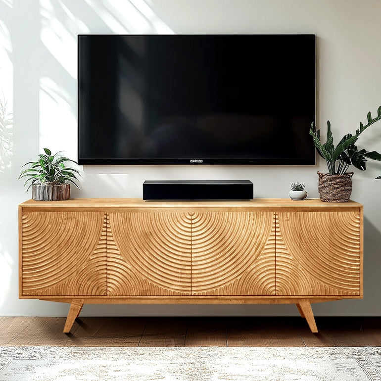 Acacia Harmony TV Stand with Storage - 3 Finishes