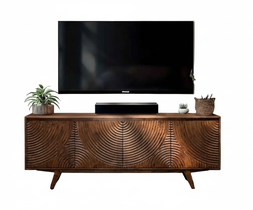 Acacia Harmony TV Stand with Storage - 3 Finishes