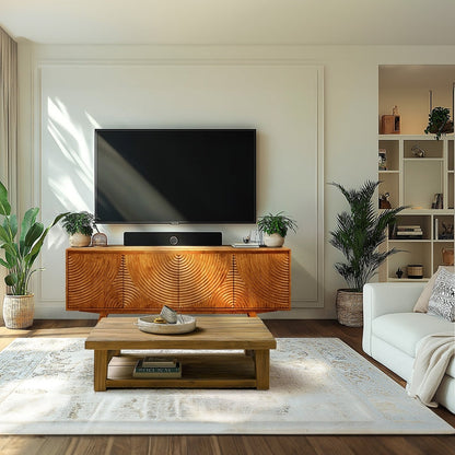 Acacia Harmony TV Stand with Storage - 3 Finishes