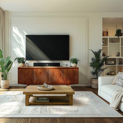Acacia Harmony TV Stand with Storage - 3 Finishes