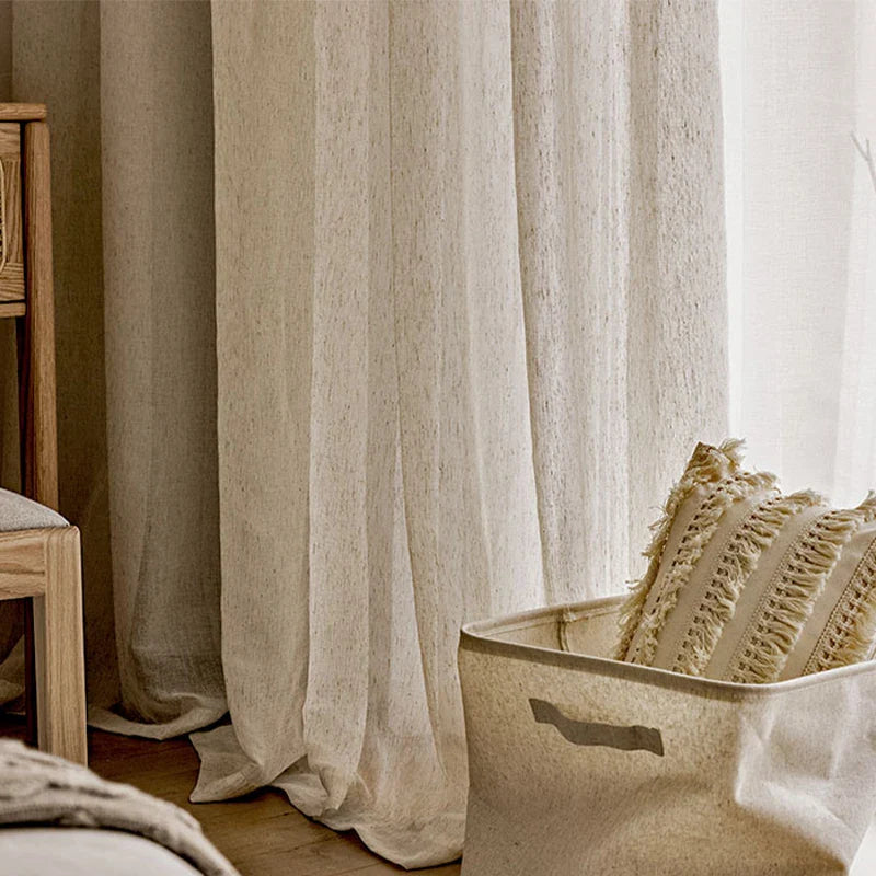Semi-Sheer Linen Curtain