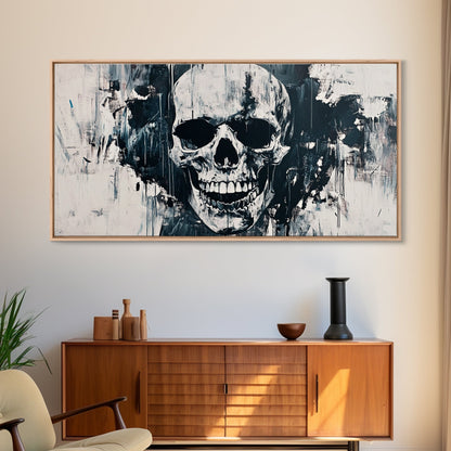Gothic Skull Art Canvas Print