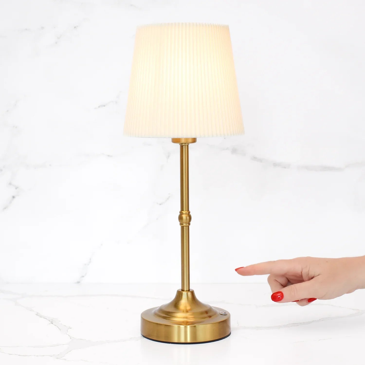 Rechargeable Touch-Control Gold LED Desktop Lamp