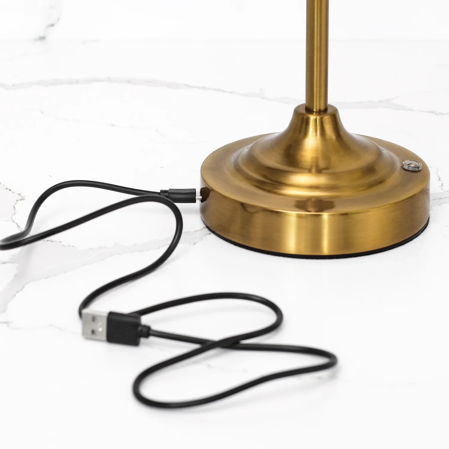 Rechargeable Touch-Control Gold LED Desktop Lamp