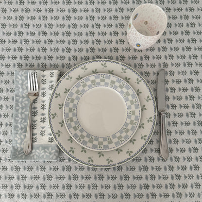 Claire Blockprint Dinner Napkin in Serene - Set of 4