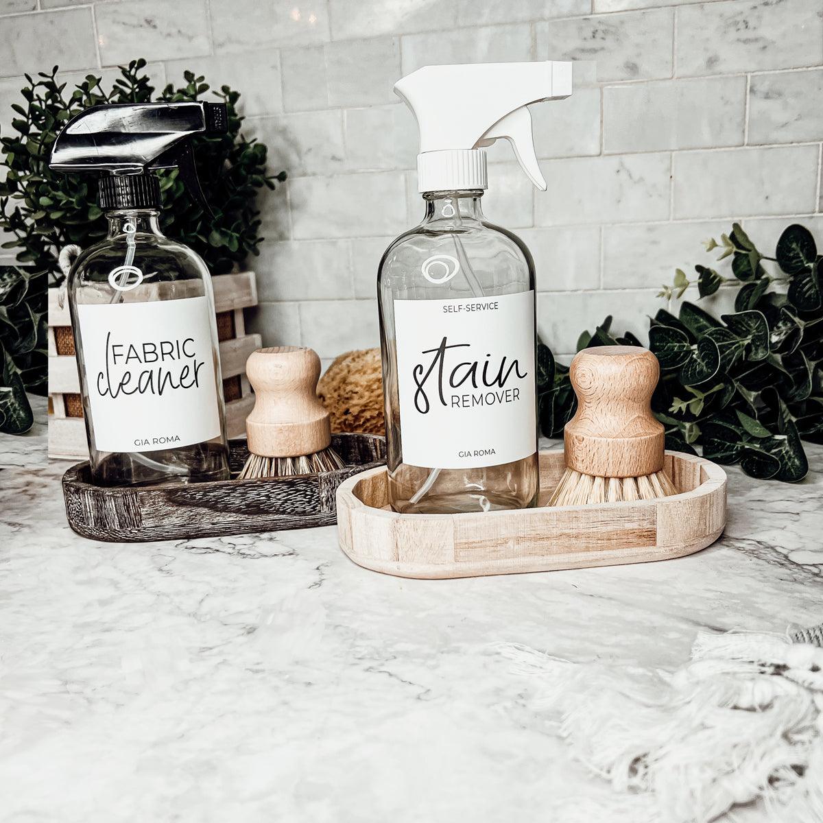16oz Glass Cleaning Bottles with Customized Labels