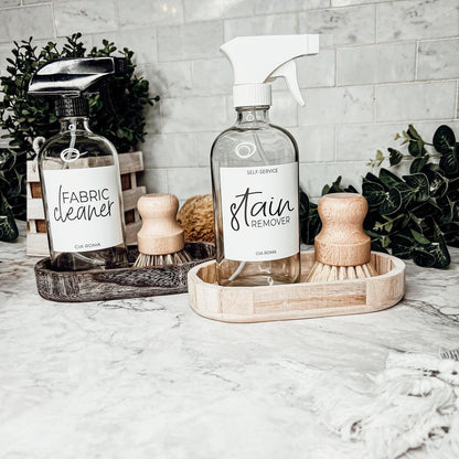 16oz Glass Cleaning Bottles with Customized Labels