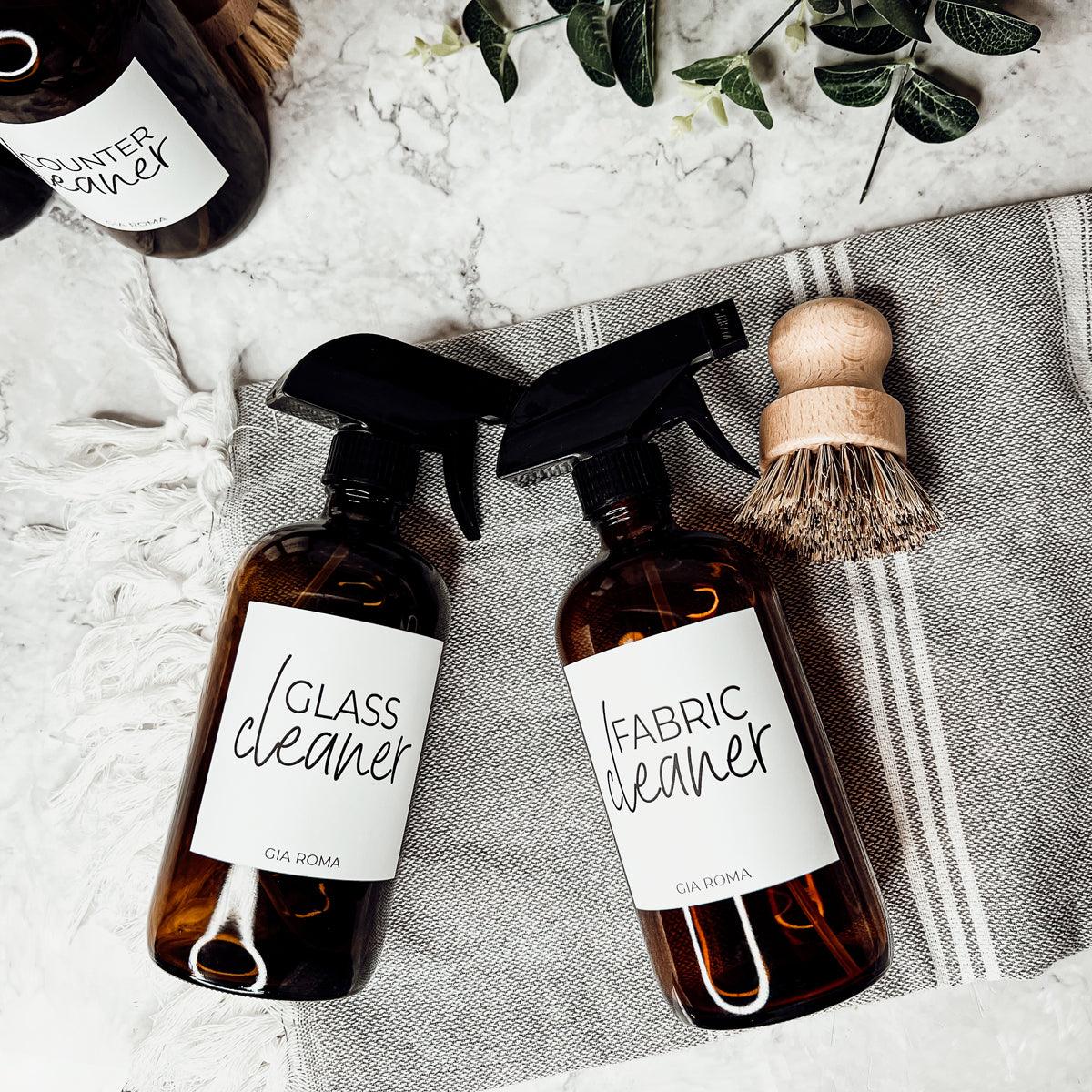 16oz Glass Cleaning Bottles with Customized Labels