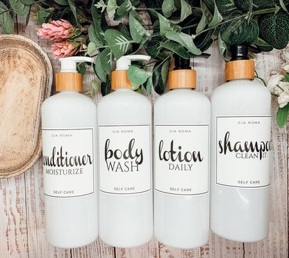 16oz Plastic Bottles - White|White Label